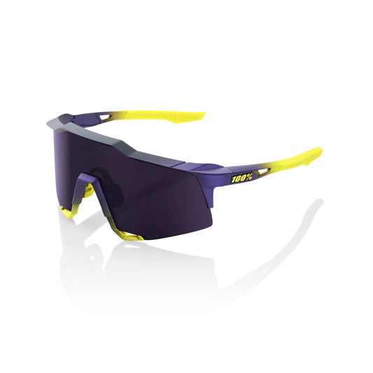 ÓCULOS 100% SPEEDCRAFT - MATTE METALLIC DIGITAL BRIGHTS - DARK PURPLE LENS