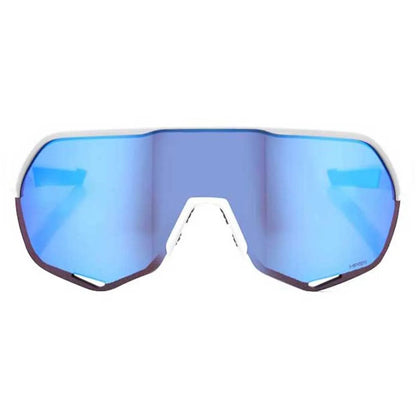 ÓCULOS 100% S2 - MATTE WHITE - HIPER BLUE MULTILAYER MIRROR LENS