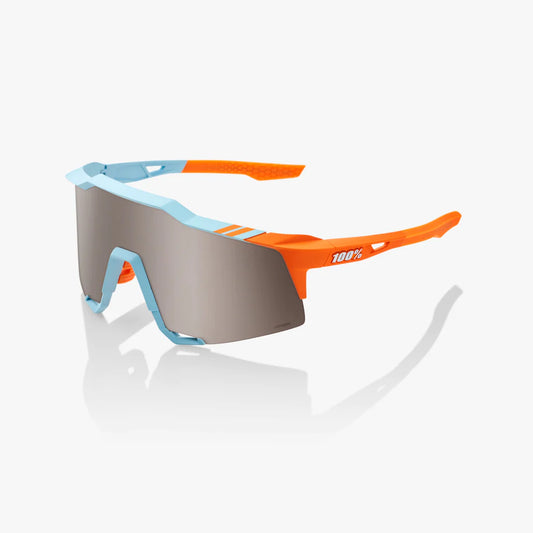 ÓCULOS 100% SPEEDCRAFT - SOFT TACT TWO TONE - HIPER SILVER MIRROR LENS