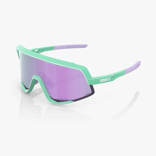 ÓCULOS 100% GLENDALE - SOFT TACT MINT - HIPER LAVENDER MIRROR LENS