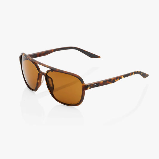 ÓCULOS 100% KASIA - SOFT TACT HAVANA - BRONZE PEAKPOLAR LENS