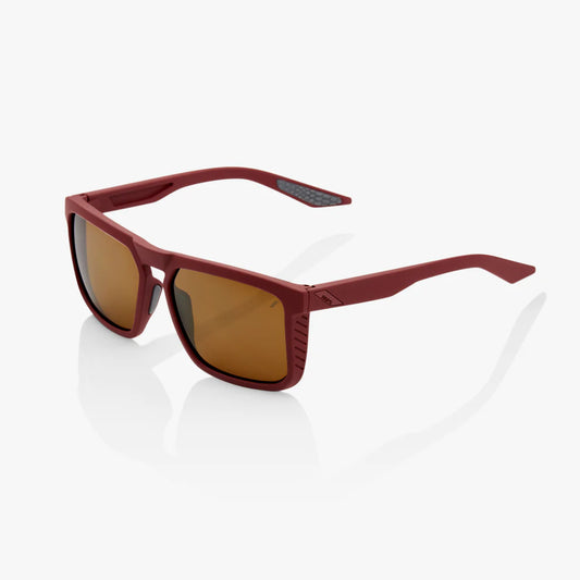 ÓCULOS 100% RENSHAW – SOFT TACT CRIMSON – BRONZE LENS