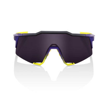 ÓCULOS 100% SPEEDCRAFT - MATTE METALLIC DIGITAL BRIGHTS - DARK PURPLE LENS