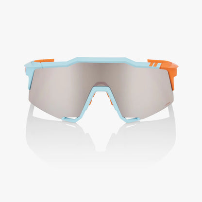 ÓCULOS 100% SPEEDCRAFT - SOFT TACT TWO TONE - HIPER SILVER MIRROR LENS