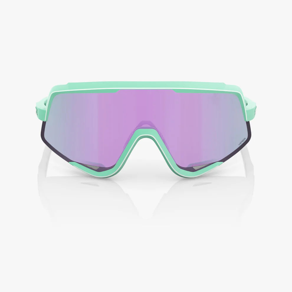 ÓCULOS 100% GLENDALE - SOFT TACT MINT - HIPER LAVENDER MIRROR LENS