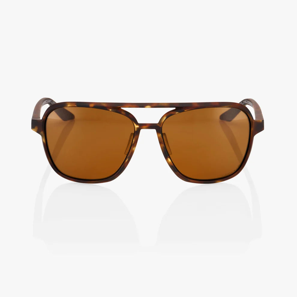 ÓCULOS 100% KASIA - SOFT TACT HAVANA - BRONZE PEAKPOLAR LENS