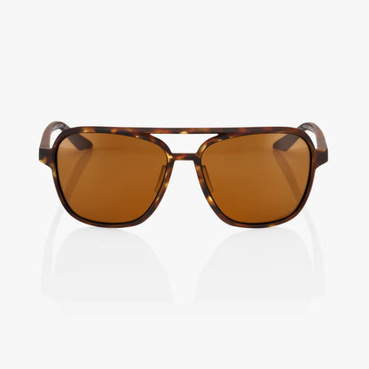 ÓCULOS 100% KASIA - SOFT TACT HAVANA - BRONZE PEAKPOLAR LENS