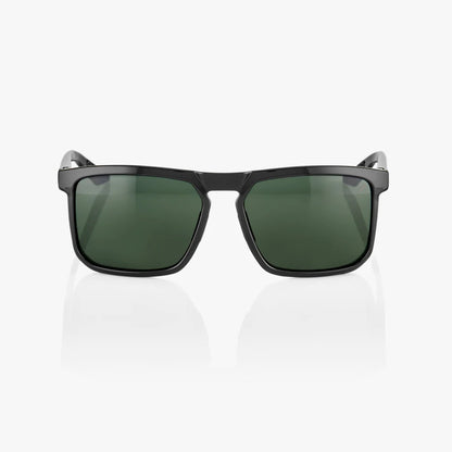ÓCULOS 100% RENSHAW - GLOSS BLACK - GREY GREEN LENS