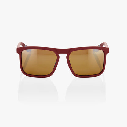 ÓCULOS 100% RENSHAW – SOFT TACT CRIMSON – BRONZE LENS