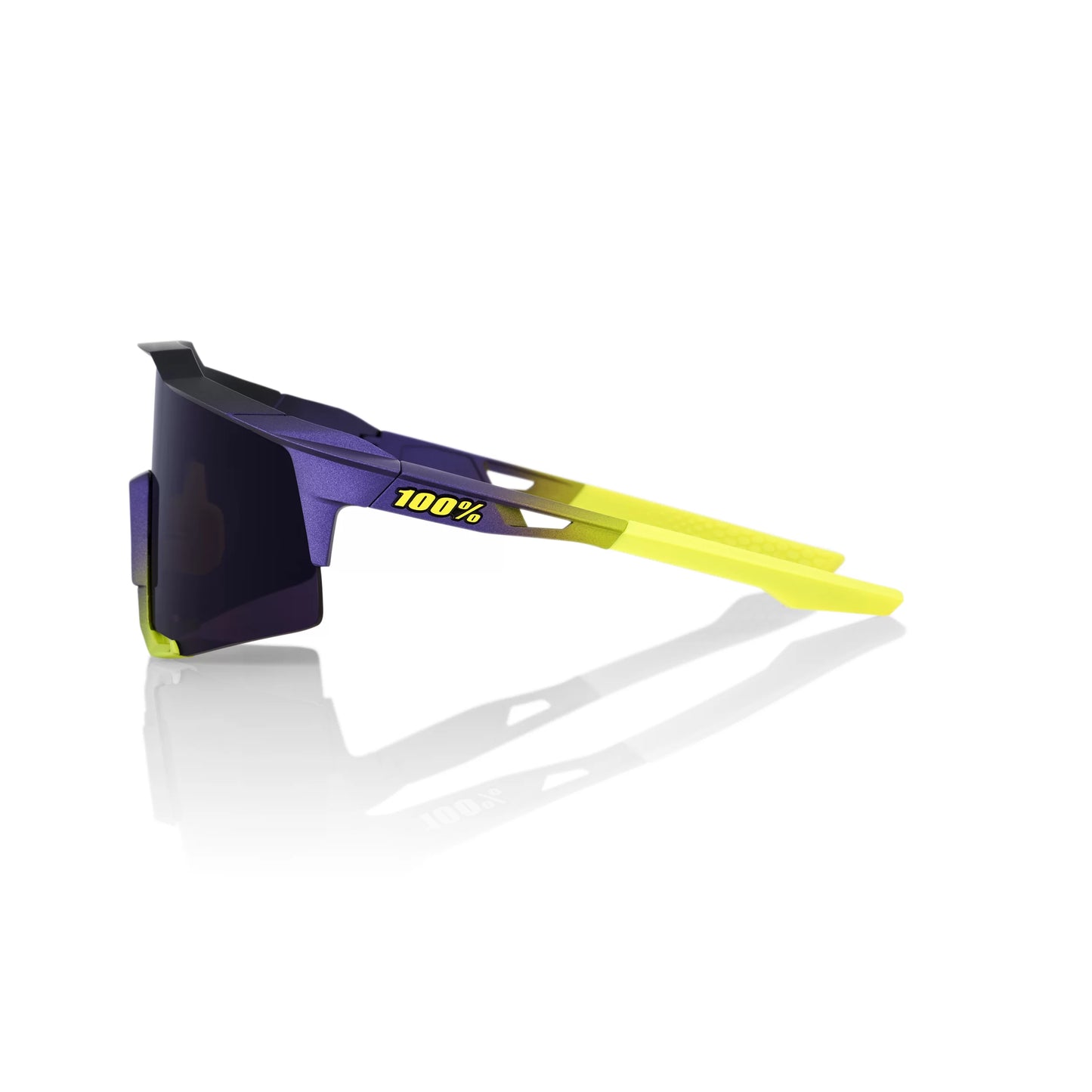 ÓCULOS 100% SPEEDCRAFT - MATTE METALLIC DIGITAL BRIGHTS - DARK PURPLE LENS