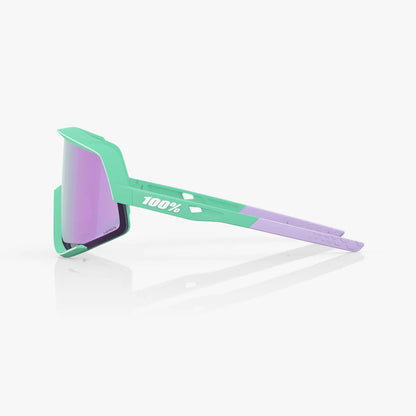 ÓCULOS 100% GLENDALE - SOFT TACT MINT - HIPER LAVENDER MIRROR LENS