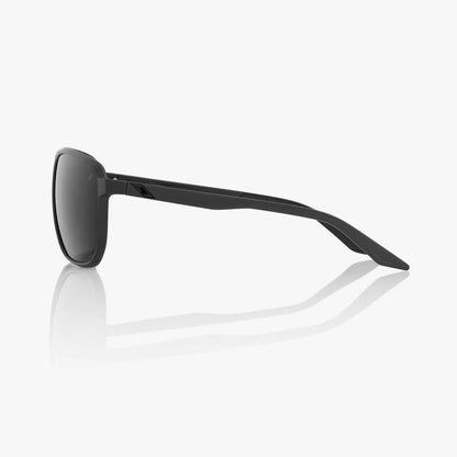 ÓCULOS 100% KONNOR - MATTE BLACK - BLACK MIRROR LENS