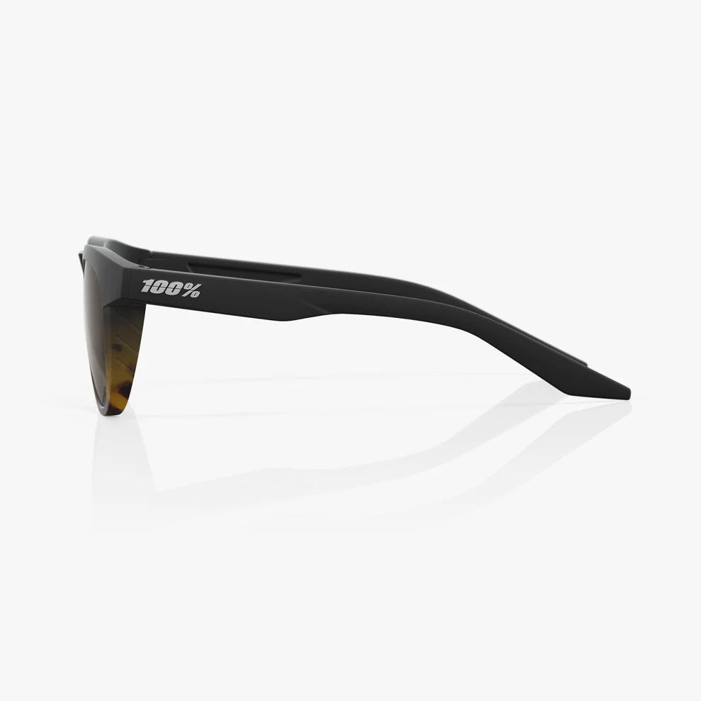 ÓCULOS 100% SLENT - SOFT TACT FADE BLACK / HAVANA - HIPER SILVER MIRROR LENS