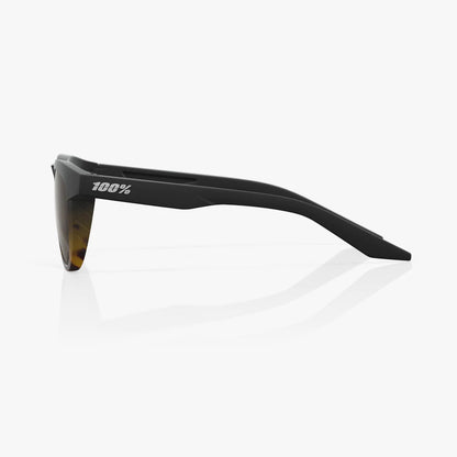 ÓCULOS 100% SLENT - SOFT TACT FADE BLACK / HAVANA - HIPER SILVER MIRROR LENS