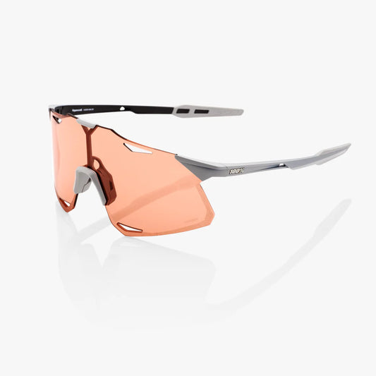 ÓCULOS 100% HYPERCRAFT - MATTE STONE GREY - HIPER CORAL LENS