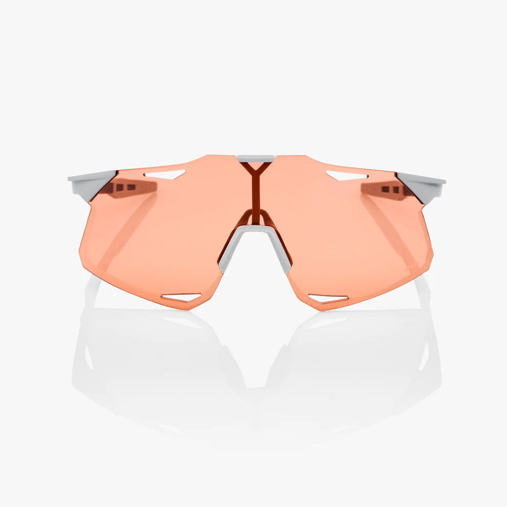 ÓCULOS 100% HYPERCRAFT - MATTE STONE GREY - HIPER CORAL LENS