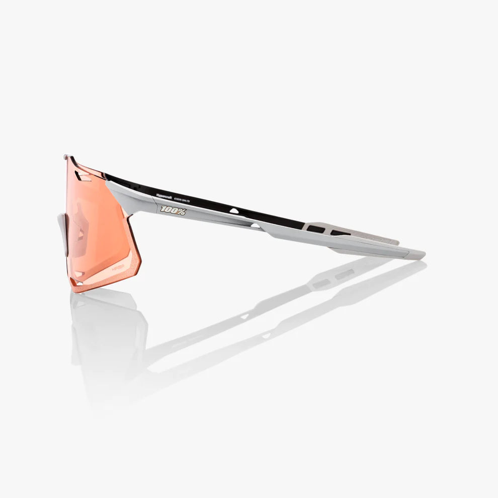 ÓCULOS 100% HYPERCRAFT - MATTE STONE GREY - HIPER CORAL LENS
