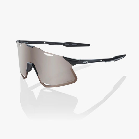 ÓCULOS 100% HYPERCRAFT - GLOSS BLACK - HIPER SILVER LENS