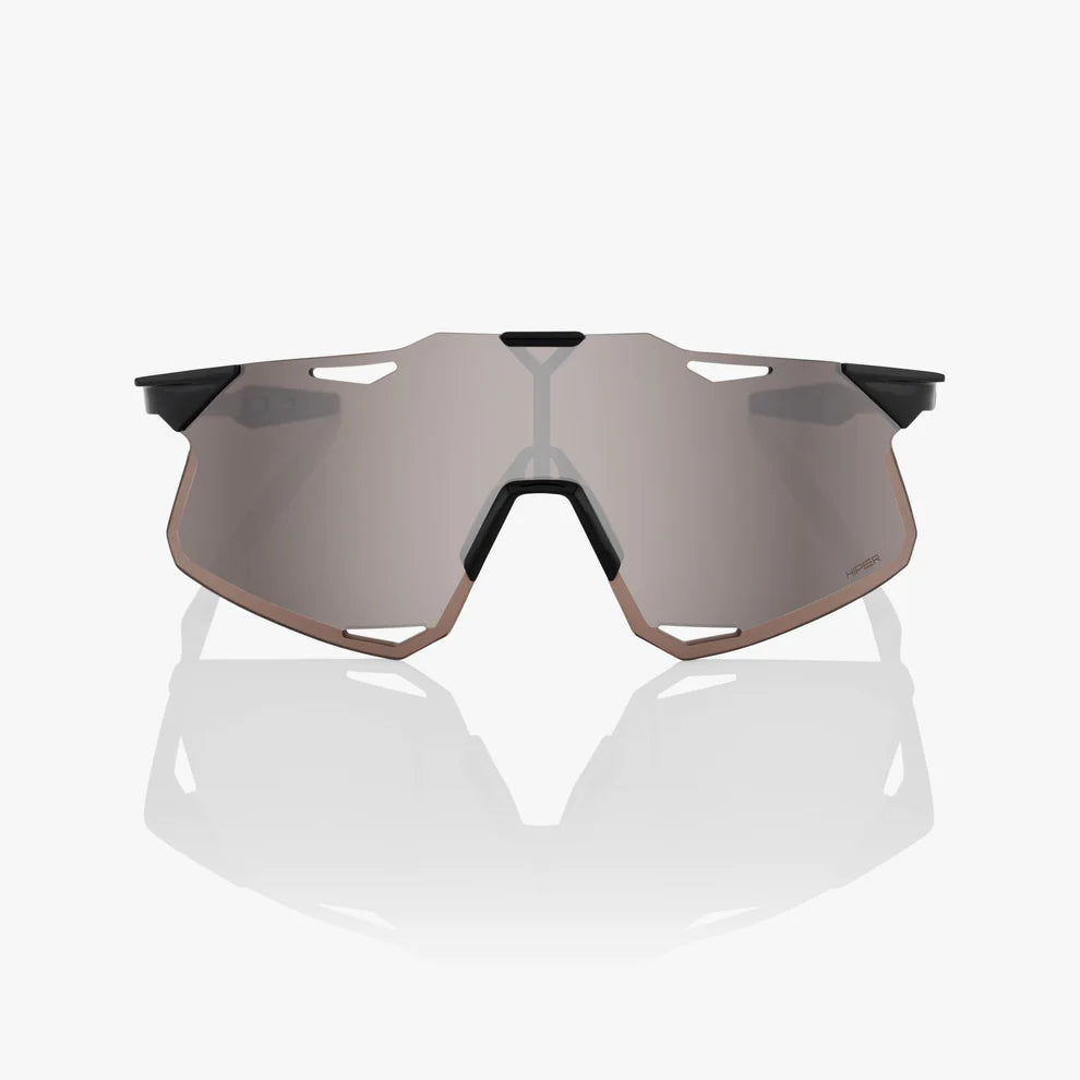 ÓCULOS 100% HYPERCRAFT - GLOSS BLACK - HIPER SILVER LENS