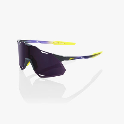 ÓCULOS 100% HYPERCRAFT XS - MATTE METALLIC DIGITAL BRIGHTS - DARK PURPLE LENS