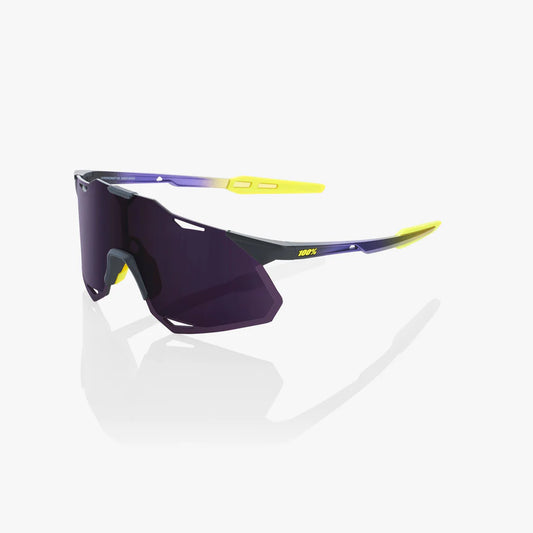 ÓCULOS 100% HYPERCRAFT XS - MATTE METALLIC DIGITAL BRIGHTS - DARK PURPLE LENS