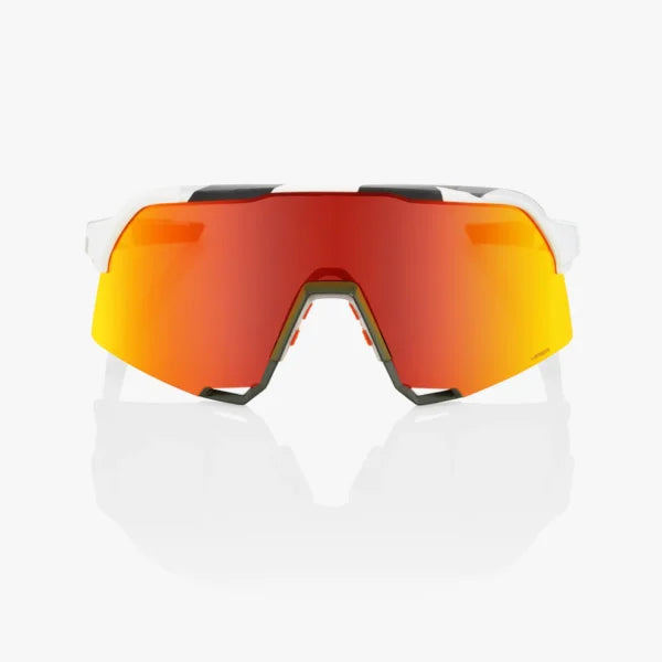 ÓCULOS 100% S3 - SOFT TACT GREY CAMO - HIPER RED MULTLAYER MIRROR LENS
