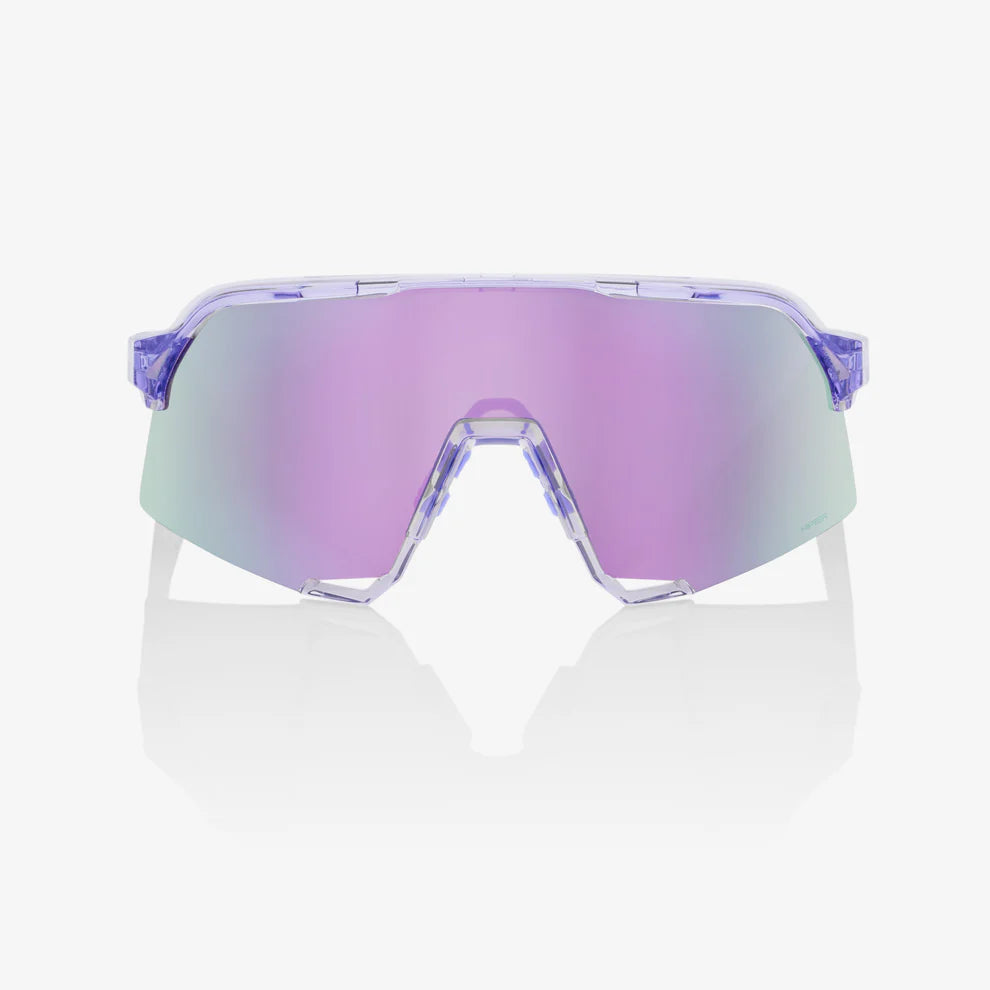 ÓCULOS 100% S3 -  POLISHED TRANSLUCENT LAVENDER - HIPER LAVENDER MIRROR LENS