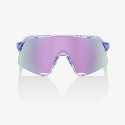 ÓCULOS 100% S3 -  POLISHED TRANSLUCENT LAVENDER - HIPER LAVENDER MIRROR LENS