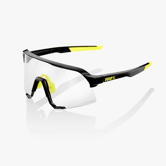 ÓCULOS 100% S3 - GLOSS BLACK - PHOTOCHROMIC LENS