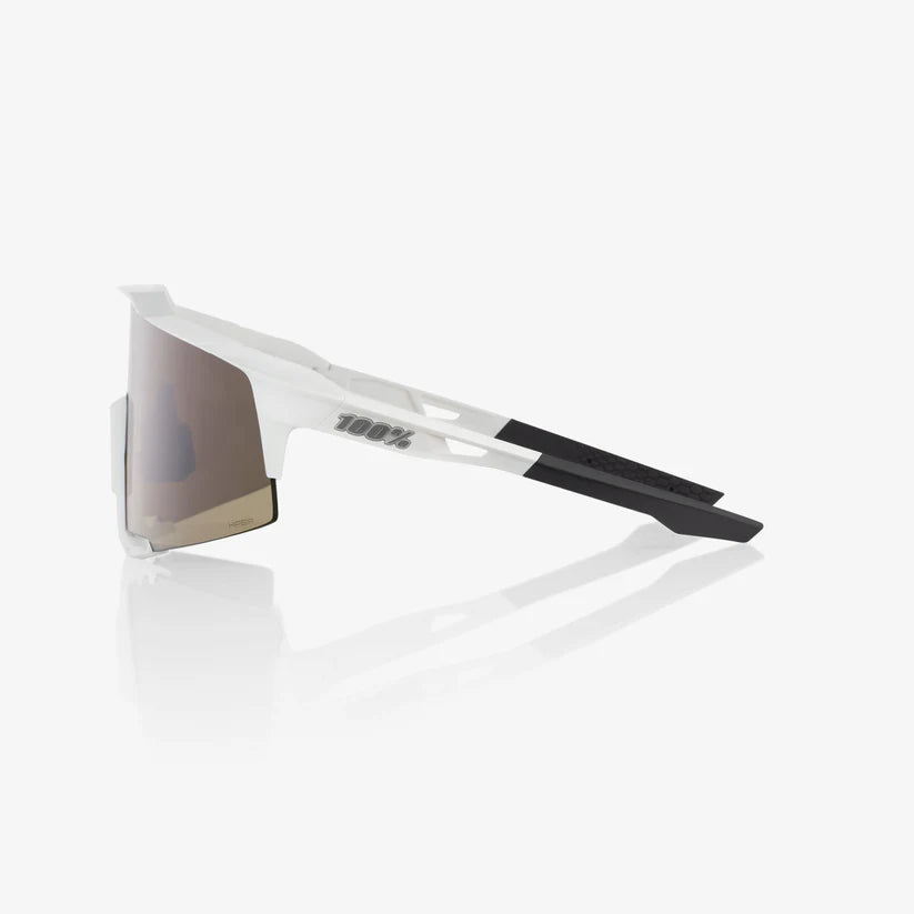 ÓCULOS 100% SPEEDCRAFT - MATTE WHITE - HIPER SILVER MIRROR LENS