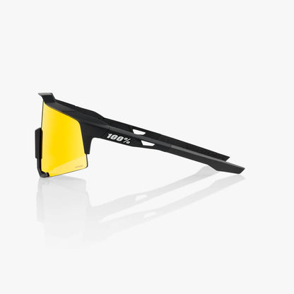 ÓCULOS 100% SPEEDCRAFT - SOFT TACT BLACK - HIPER RED MULTILAYER MIRROR LENS