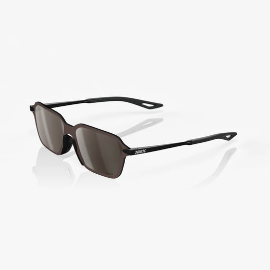 ÓCULOS 100% LEGERE TRAP - MATTE BLACK - HIPER SILVER MIRROR LENS