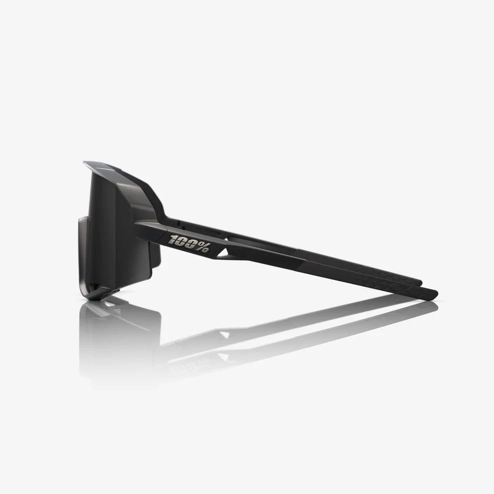 ÓCULOS 100% SLENDALE - MATTE BLACK - SMOKE LENS