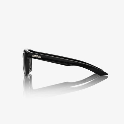 ÓCULOS 100% ERBA - GLOSS BLACK - HIPER SILVER MIRROR LENS