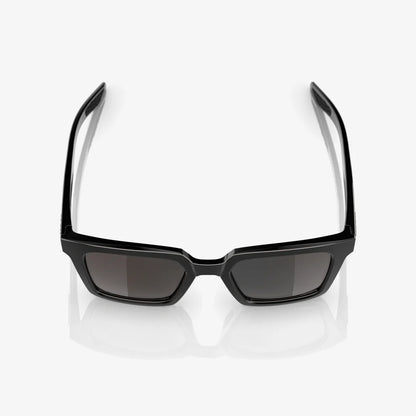 ÓCULOS 100% ERBA - GLOSS BLACK - HIPER SILVER MIRROR LENS